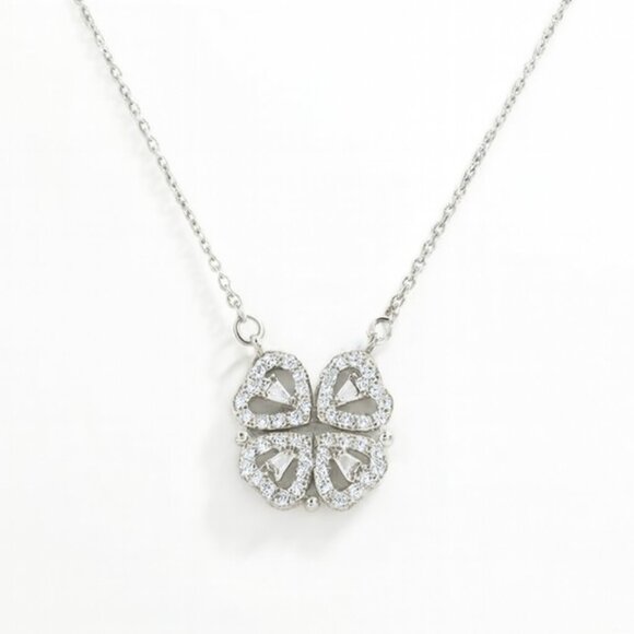 Convertible Four Leaf Clover Necklace - Picture 3 of 4